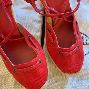 Hermès Red Espadrille Women Shoes size 6